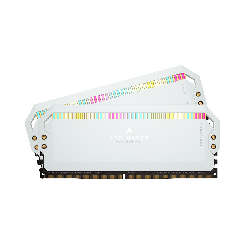 Ram Desktop Corsair DOMINATOR PLATINUM RGB White (CMT64GX5M2B5200C40W) 64GB (2x32GB) DDR5 5200MHz