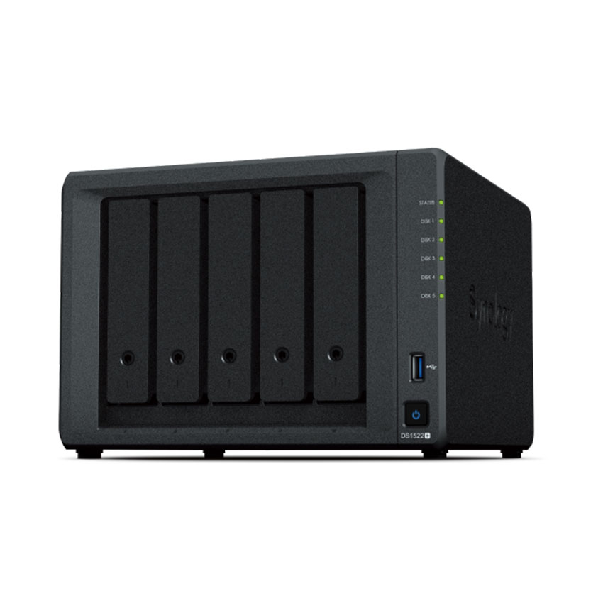 Thiết bị lưu trữ mạng Synology DS1522+ (Chưa có ổ cứng)