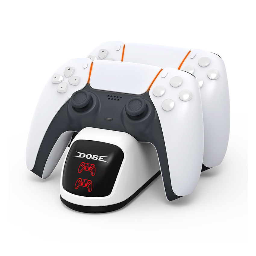 Dock sạc nhanh 2 tay cầm PS5 DOBE TP5-0515B màu trắng