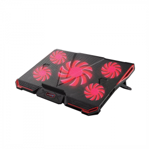 Đế tản nhiệt Laptop Coolcold K33 5 quạt màu đỏ LED RGB