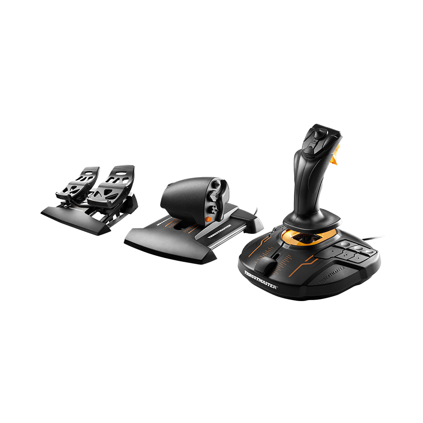 Cần Lái Máy Bay Thrustmaster T16000M Flight Pack (Đi kèm Bướm gas, Joystick ,Pedal)