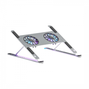 Giá Đỡ LAPTOP MACBOOK iPAD Kiêm Đế Tản Nhiệt Boneruy P11F 11-15.6 inch 2 Quạt LED 7cm