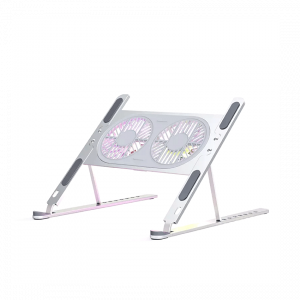 Giá Đỡ LAPTOP MACBOOK iPAD Kiêm Đế Tản Nhiệt Boneruy P11FS 11-15.6 inch 2 Quạt LED 10cm