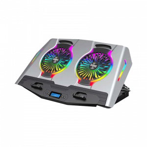 Đế tản nhiệt Laptop ICE Coorel N9 Màu Bạc 2 Quạt LED RGB