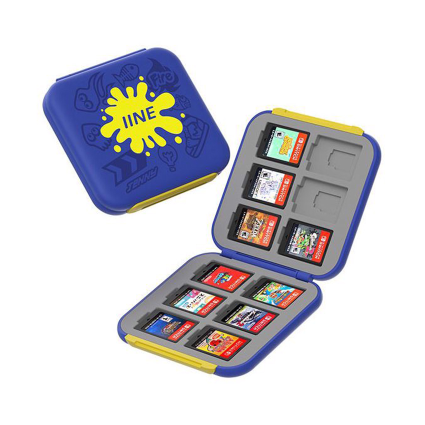 70096_hop_dung_the_game_cho_nintendo_switch_iine_12_ngan_nap_tu_tinh_splatoon_blue-1 Hộp đựng thẻ game cho Nintendo Switch IINE 12 ngăn, nắp từ tính - Splatoon Blue