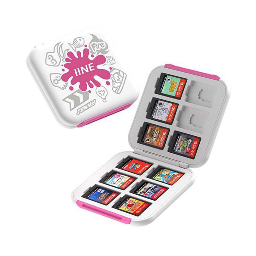 70097_hop_dung_the_game_cho_nintendo_switch_iine_12_ngan_nap_tu_tinh_splatoon_pink-1 Hộp đựng thẻ game cho Nintendo Switch IINE 12 ngăn, nắp từ tính - Splatoon Pink