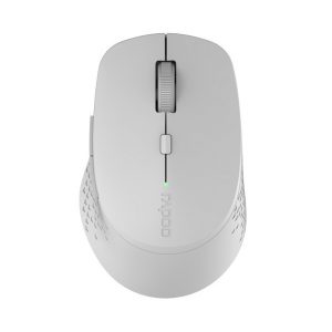 Chuột không dây Rapoo M300 Silent màu xám trắng (Wireless, Bluetooth)