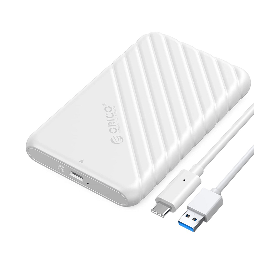 Hộp box đựng ổ cứng 2,5 inch USB-C ORICO 25PW1-C3-WH-EP màu trắng