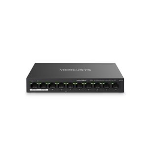 Switch Chia Mạng Mercusys MS110P (10 cổng 10/100Mbps với 8 cổng PoE+, vỏ kim loại)