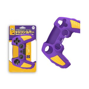 Silicon cho tay cầm PS5 DualSense màu tím pha vàng IINE L477