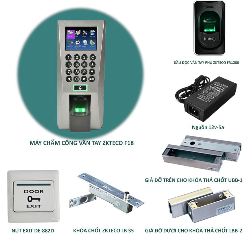 73377_bo_kiem_soat_ra_vao_bang_van_tay_cho_cua_kinh_zkteco_f18_cham_cong_chieu_ra_1-1 Bộ Kiểm soát ra vào bằng vân tay cho cửa kính ZKTECO F18 - Chấm công chiều ra