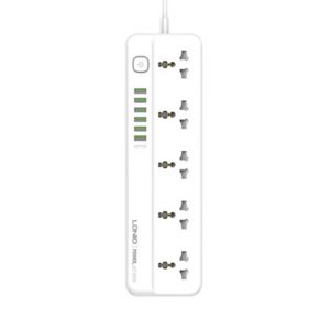 Ổ cắm điện đa năng LDNIO SC5614 - 05 chấu + 06 cổng USB - Chuẩn chân cắm EU