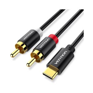 Cáp chuyển đổi Type C sang 2 cổng Audio 0.5m Vention BGDBD (GIAC160)