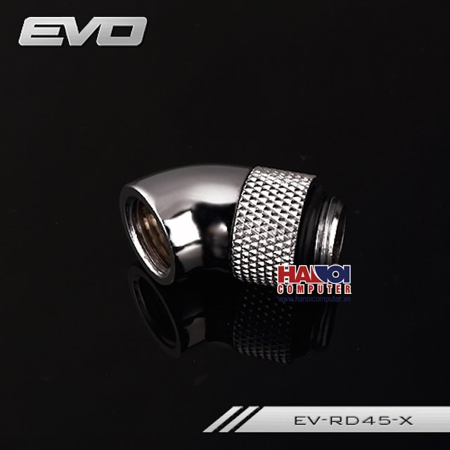 Fitting Adapter 45* Male - Female - Silver Shining OEM (Hàng Thanh Lý)