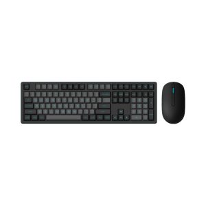 Bộ Bàn Phím chuột không dây AKKO MX108 Black & Cyan (Bluetooth + 2.4Ghz)
