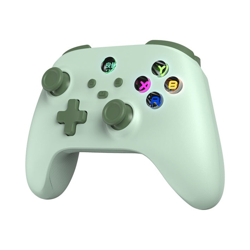 74910_tay_cam_choi_game_iine_wireless_pc_gaming_switch_controller_mau_xanh_green_l717-1 Tay cầm chơi game IINE Wireless PC Gaming/Switch Controller Màu Xanh Green L717