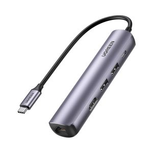 Bộ chuyển đổi từ Type C sang HDMI, USB 3.0, Lan Gigabit và PD 100W UGREEN 10919