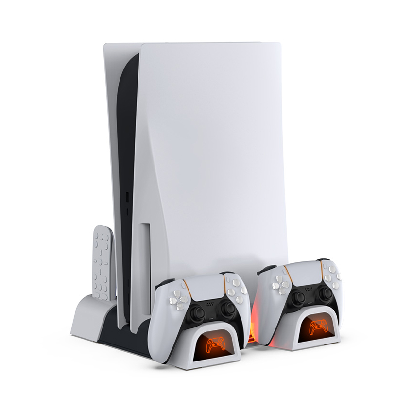 Đế đứng kiêm sạc tản nhiệt cho PS5 DOBE TP5-05100 màu trắng