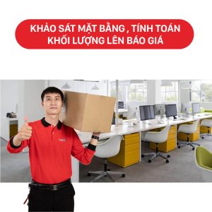 Khảo sát mặt bằng , tính toán khối lượng lên báo giá