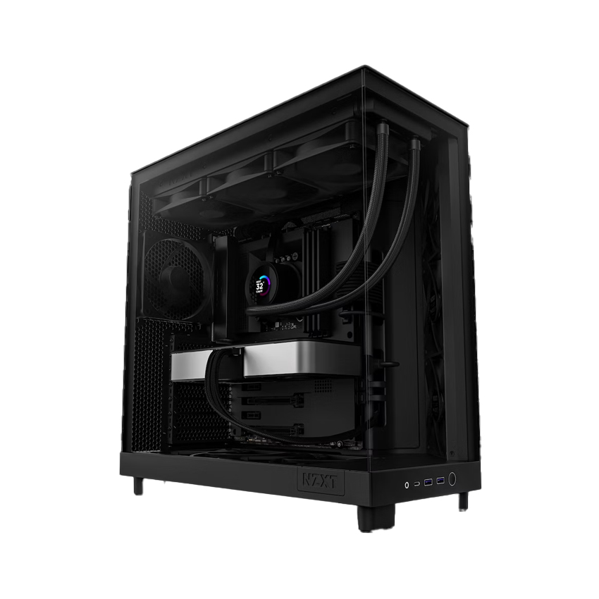 Vỏ máy tính NZXT H6 FLOW ALL BLACK (ATX/Mid Tower/Màu Đen)