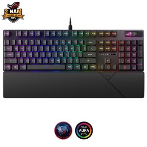 Bàn phím Gaming ASUS ROG STRIX SCOPE II RX RD/USB/ABS/ĐEN _ 90MP0350-BKUA00