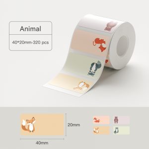 Giấy decal nhiệt Niimbot  40x20mm ( 320 tem ) - Hình động vật