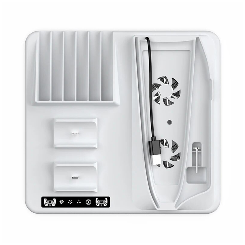 Đế đứng đa năng kiêm sạc tản nhiệt cho PS5 Slim Íplay HBP-537 Màu Trắng