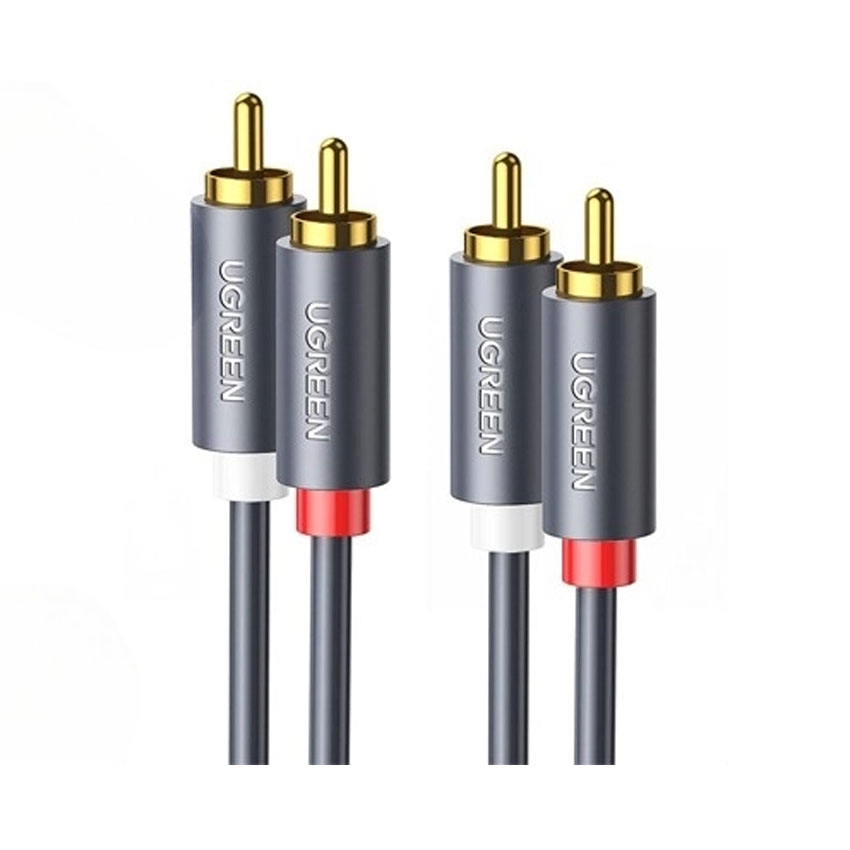 78177_cap_av_hoa_sen_2_dau_rca_dai_1_5m_ugreen_10517 Cáp AV hoa sen 2 đầu RCA dài 1,5m Ugreen 10517