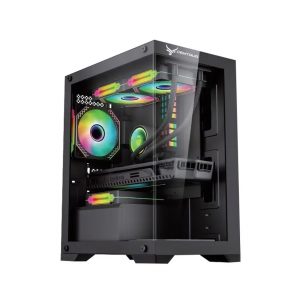 Vỏ Case CENTAUR LUMIX BLACK (mATX/Mid Tower/Màu Đen)