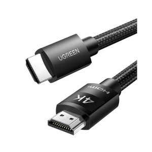 Cáp HDMI 1.4 Dài 30M Ugreen 40108 bọc Nylon Hỗ Trợ 4K@30Hz (Có chip khuếch đại)