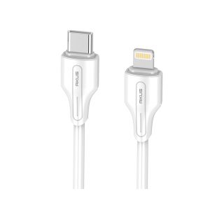 Cáp sạc điện thoại AKUS D60 dài 1m - Màu trắng - Type C to Lightning