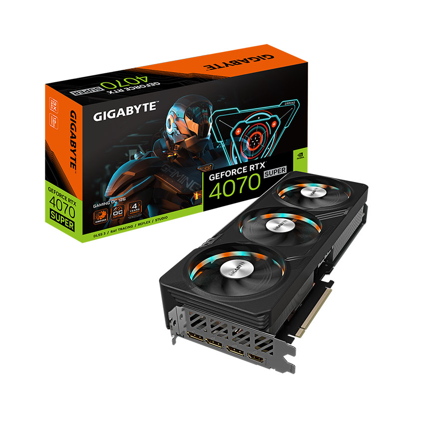 Card màn hình Gigabyte RTX 4070 SUPER GAMING OC-12G