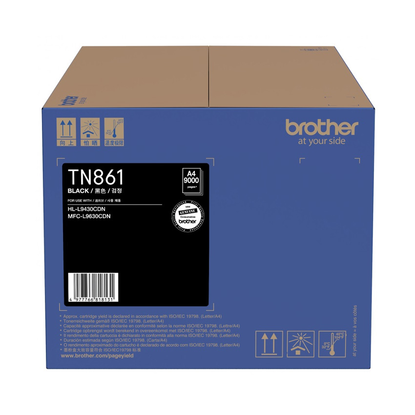 Hộp mực Brother TN 861BK ( Màu đen ) - Dùng cho máy MFC-L9630CDN - 9.000 trang