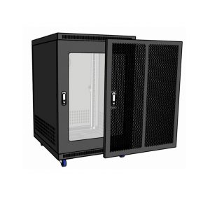 Tủ mạng 15U-D600 màu đen (treo tường)