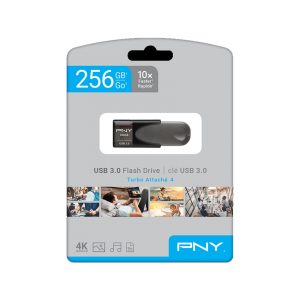 USB PNY Turbo Attaché 4 256GB USB 3.2 Màu Đen (P-FD256TBAT4A-GE)