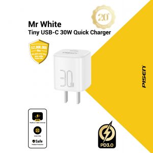Củ sạc PISEN QUICK- Mr White Tiny USB-C 30W
