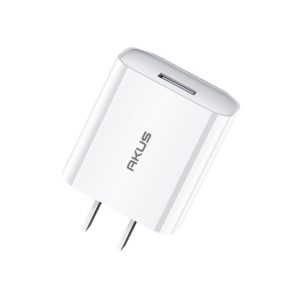 Củ sạc nhanh VOOC AKUS M5A PRO - QC 3.0 - 01 CỔNG USB TYPE A - MÀU TRẮNG