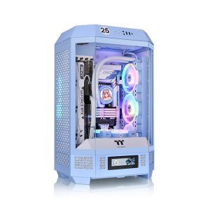 Case Thermaltake Tower 300 Hydrangea Blue (mATX/Mid Tower/Màu Xanh/3 Fan)