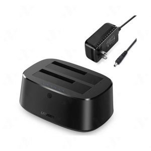 Dock HDD/SSD 2 Cổng SATA 2.5/3.5″ 16TB, Tốc độ UASP 6Gbps Ugreen 50857