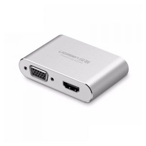 Bộ chuyển đổi Ugreen 30522 Lightning sang HDMI + VGA + Audio
