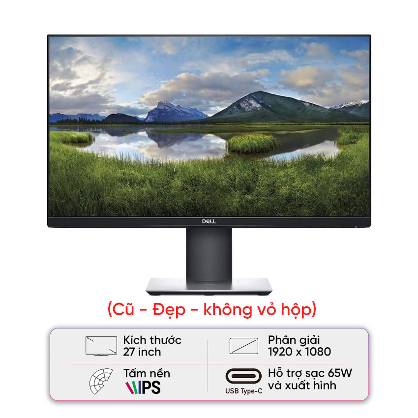 82071_man_hinh_dell_p2719hc_type_c_cu_dep_1 Màn hình Dell P2719HC Type C - Cũ đẹp (Không vỏ hộp)