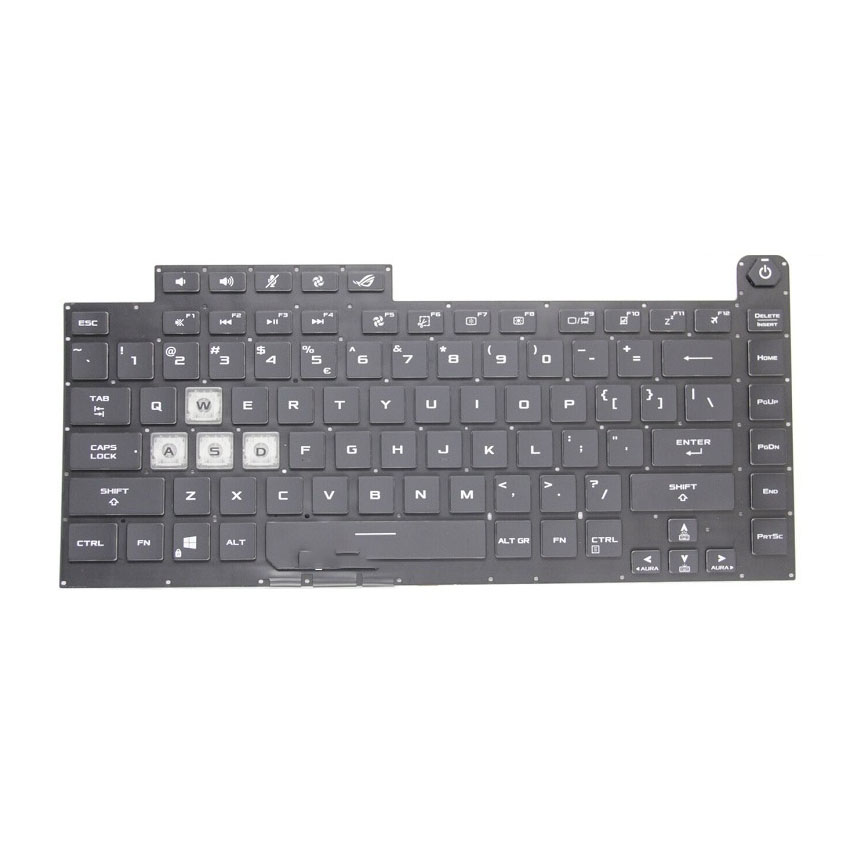 Bàn phím laptop Asus G15 G512 Phím đen chữ trắng led rgb không khung