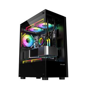 Vỏ Case VITRA ATLANTIS X6 3Fan RGB Black (MATX/Màu Đen/Rad 240)