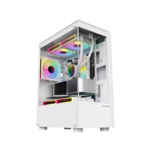 Vỏ Case VITRA ATLANTIS X6 3Fan RGB White (MATX/Màu Trắng/Rad 240)