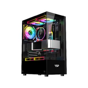 Vỏ Case VSP AQUANAUT AX5 - ĐEN (ATX/Mid Tower)