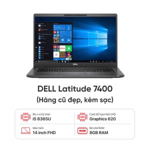 Laptop DELL Latitude 7400 / I5 8365U / 8GB RAM / 256GB SSD / Màn 14 inch FHD / Vỏ CARBON / Kèm sạc - Hàng cũ đẹp