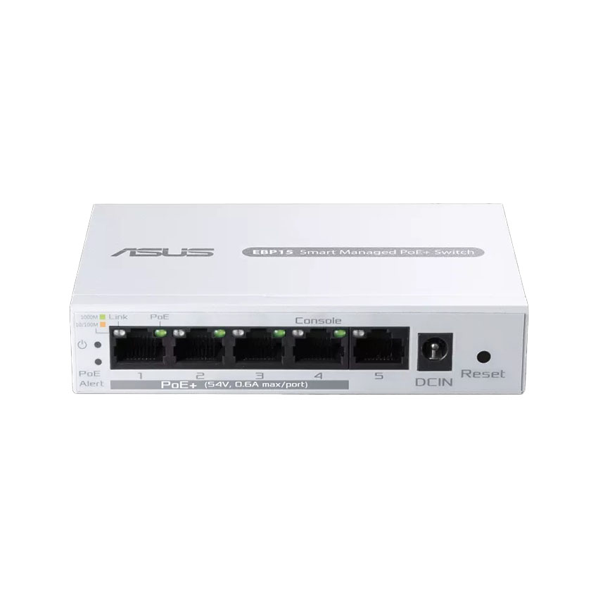 Switch PoE+  ASUS ExpertWiFi EBP15 5-Port GbE Smart Managed