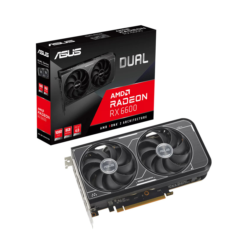Card màn hình Asus DUAL RX 6600 8GB-V3