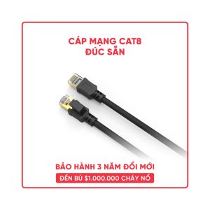Cáp mạng đúc sẵn cat8 Feeltek CAE300TPC87F dài 3m