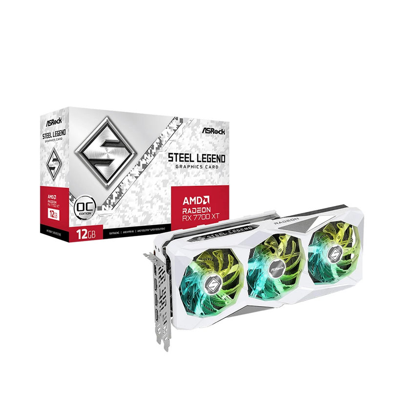 Card màn hình ASROCK RX 7700 XT STEEL LEGEND 12GB OC